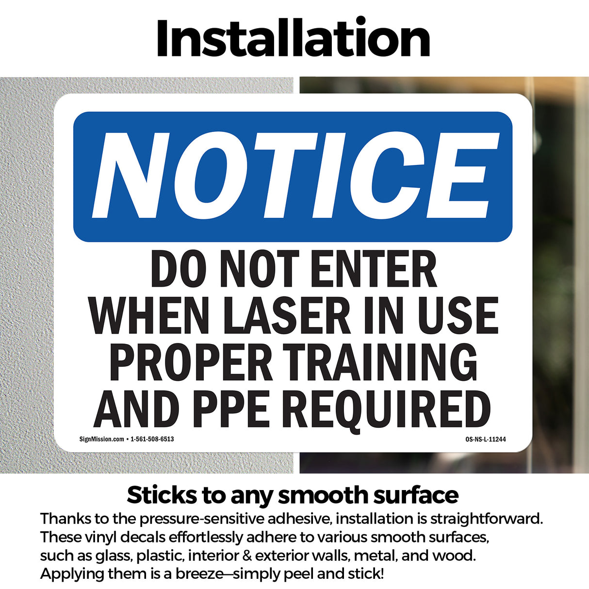 Do Not Enter When Laser In Use Proper Training