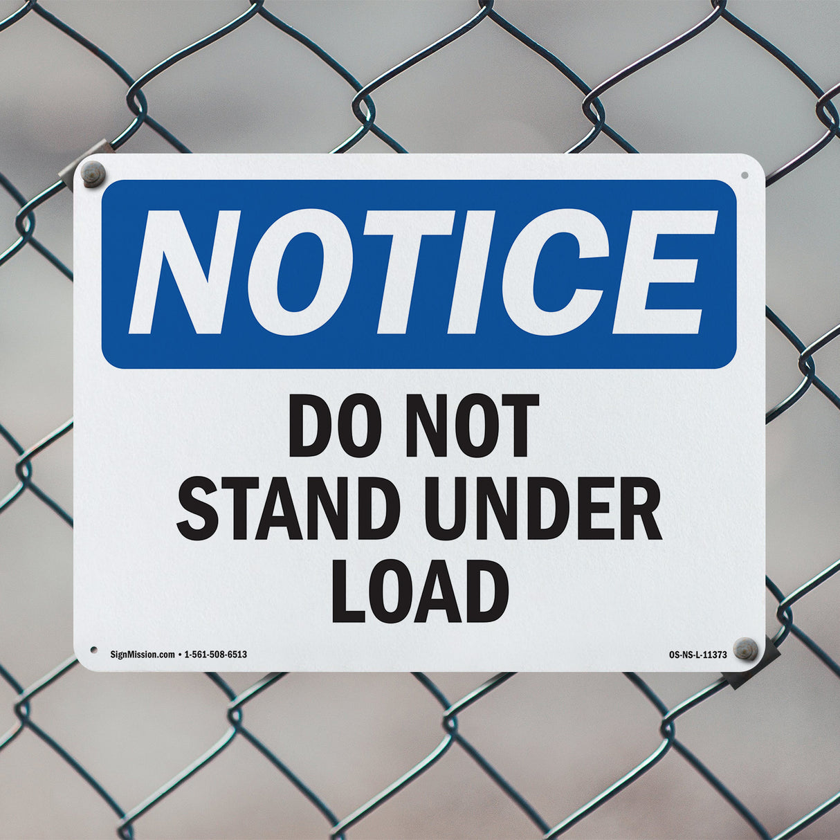 Do Not Stand Under Load Sign