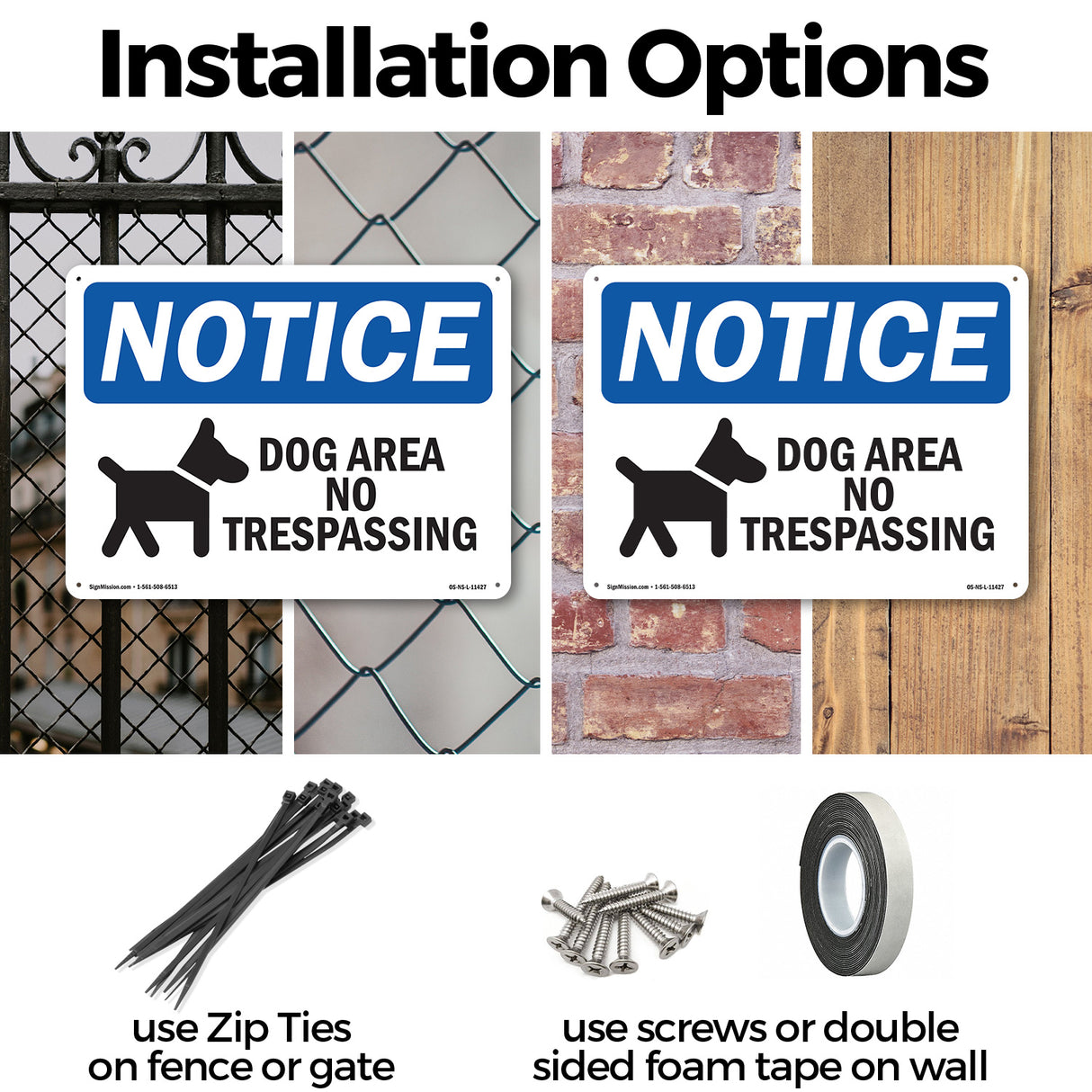 Dog Area No Trespassing