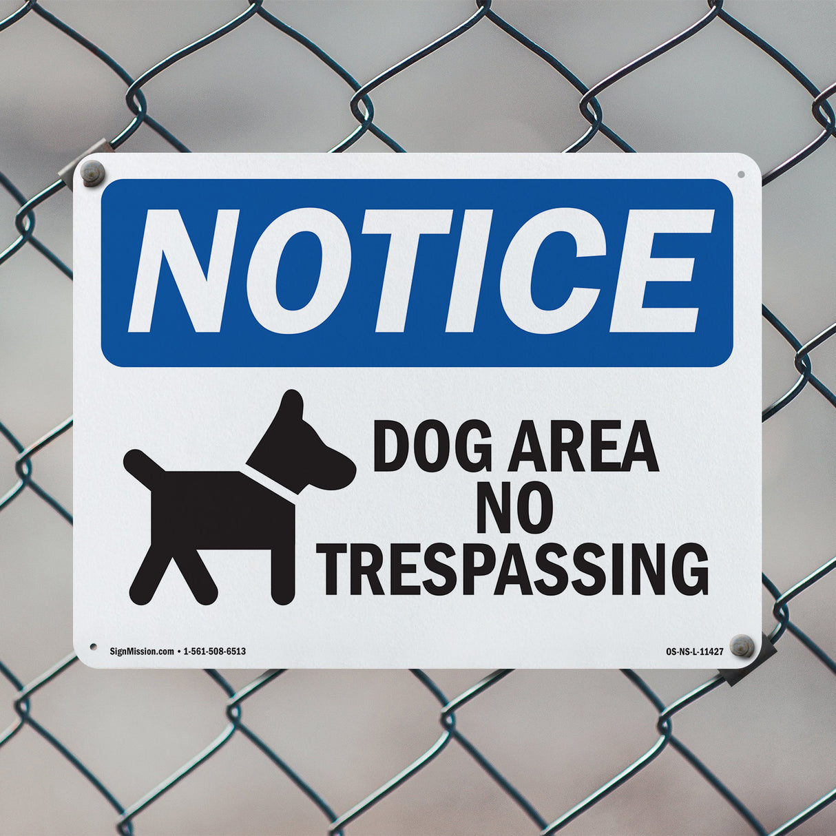 Dog Area No Trespassing