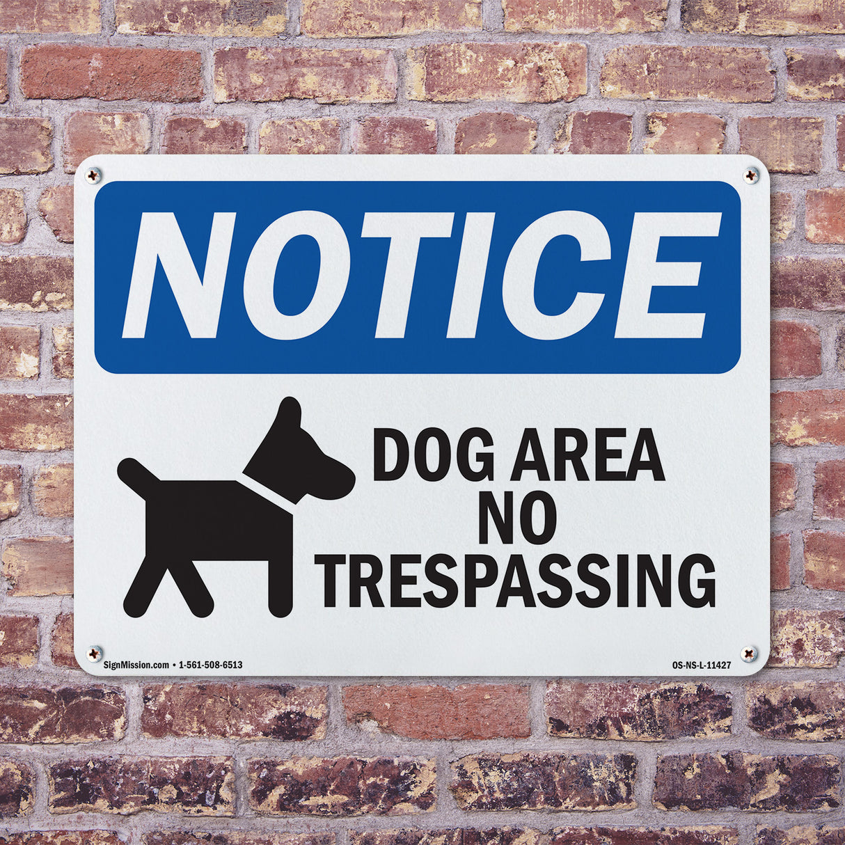 Dog Area No Trespassing