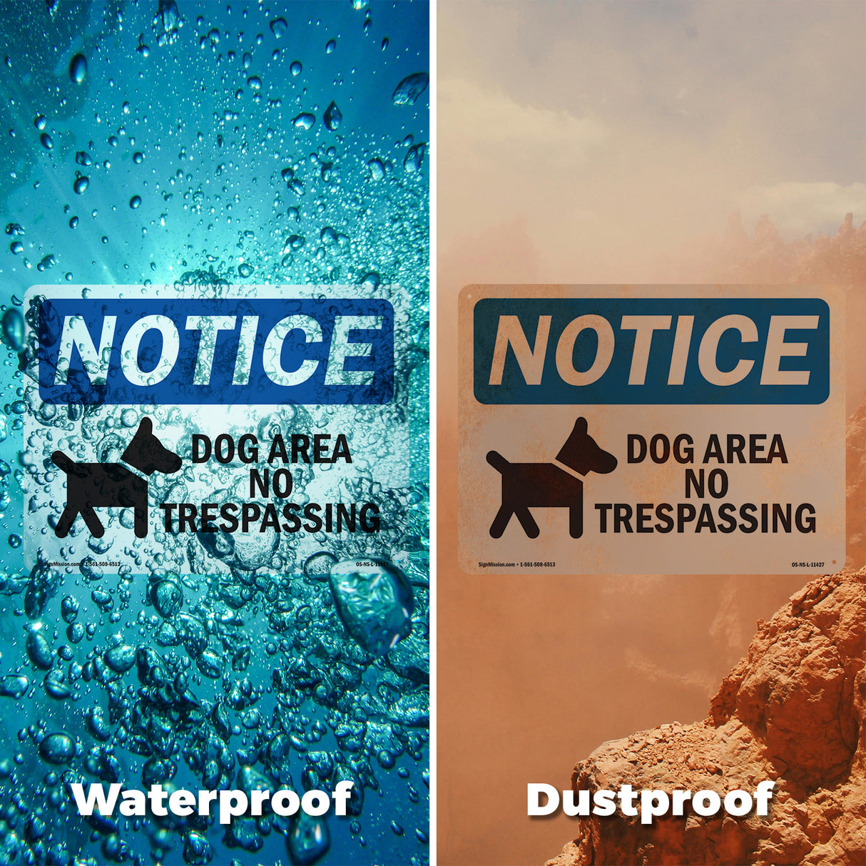 Dog Area No Trespassing