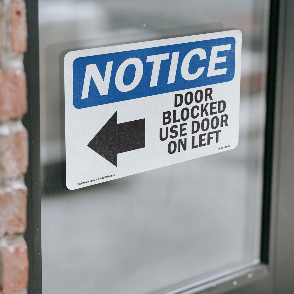 Door Blocked Use Door On Left