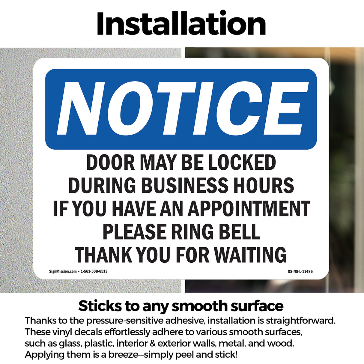 Door May Be Locked During Business Hours