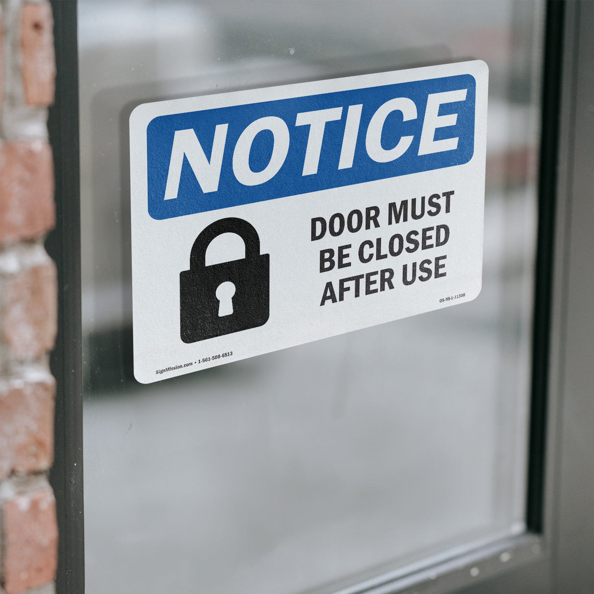 Door Must Be Locked After Use