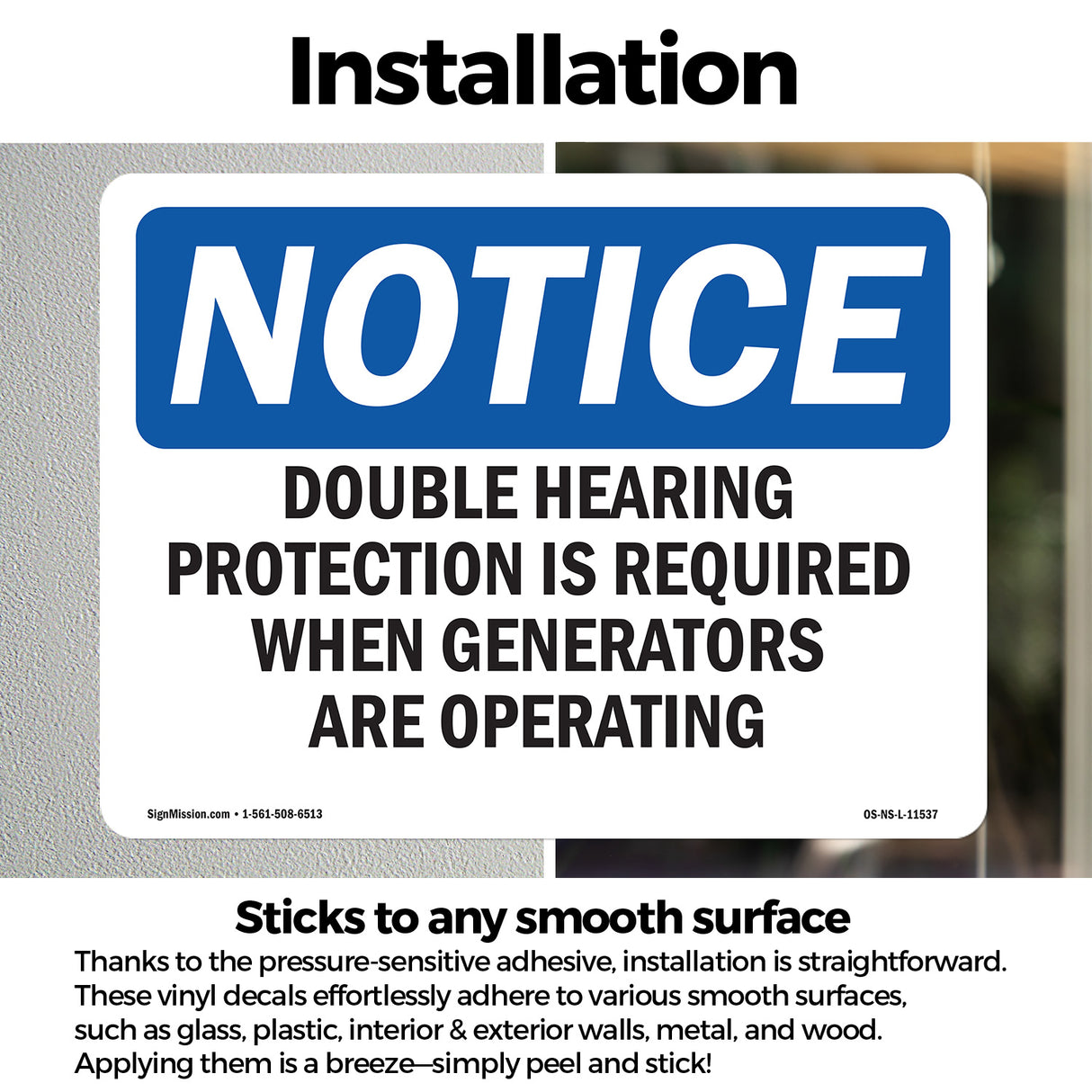 Double Hearing Protection Required