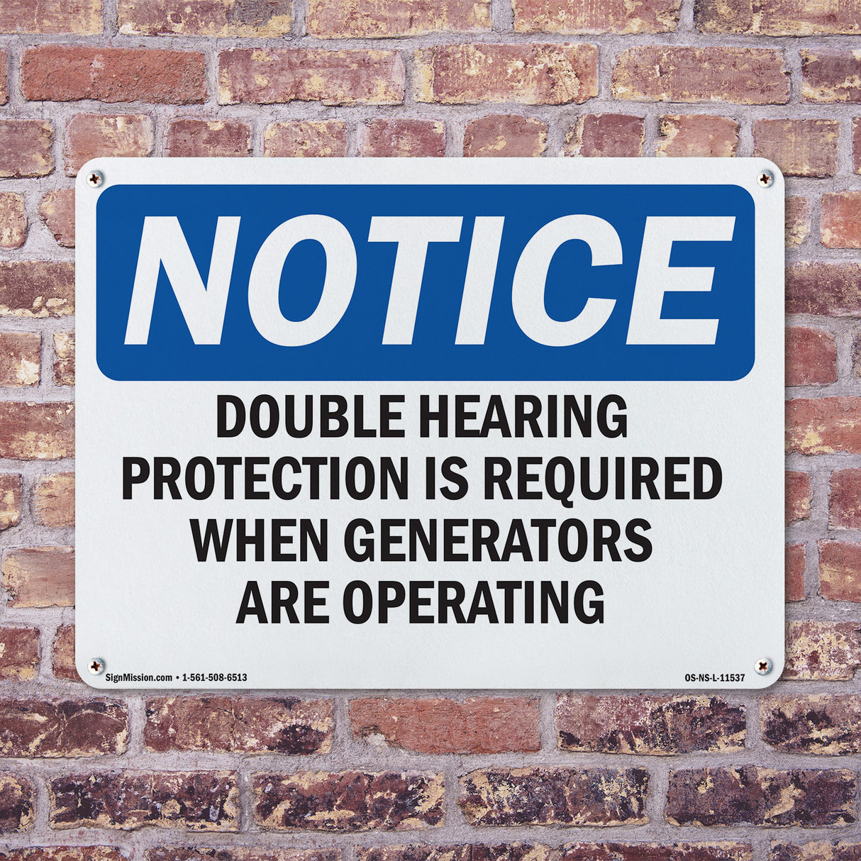 Double Hearing Protection Required