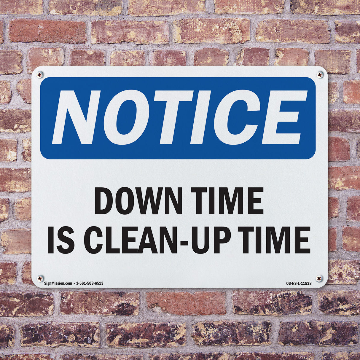 Down Time Is Clean-Up Time