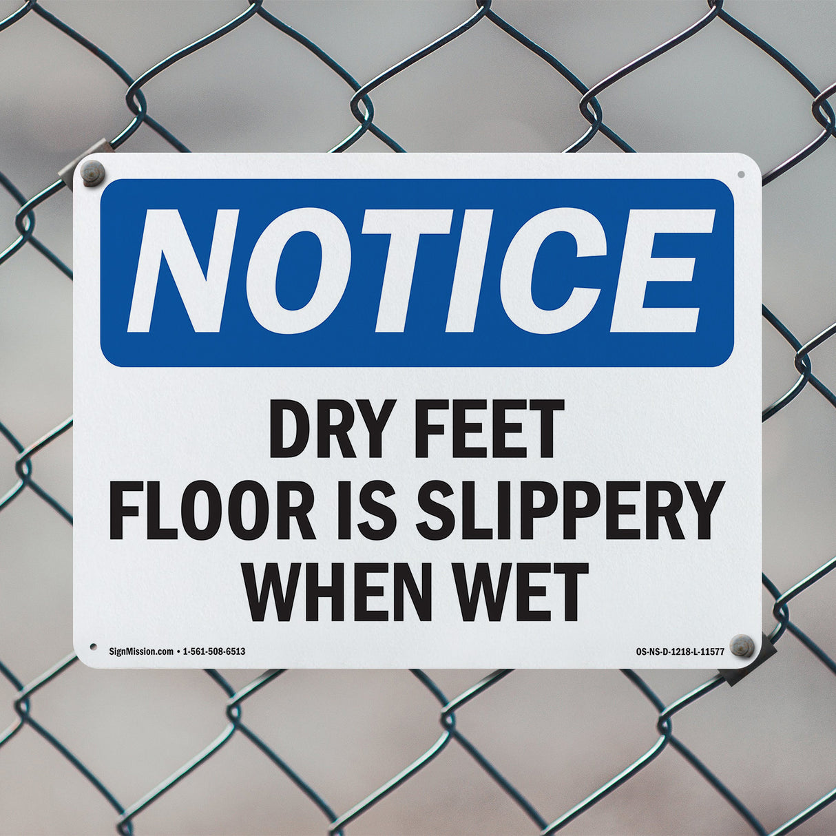 Dry Feet Floor Is Slippery When Wet