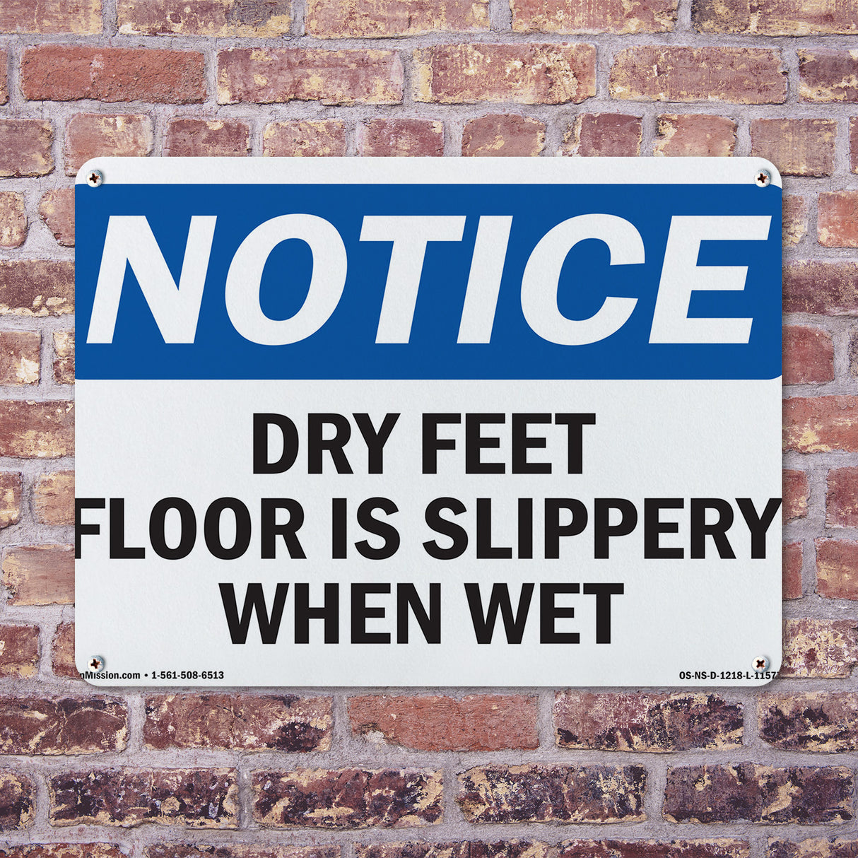 Dry Feet Floor Is Slippery When Wet