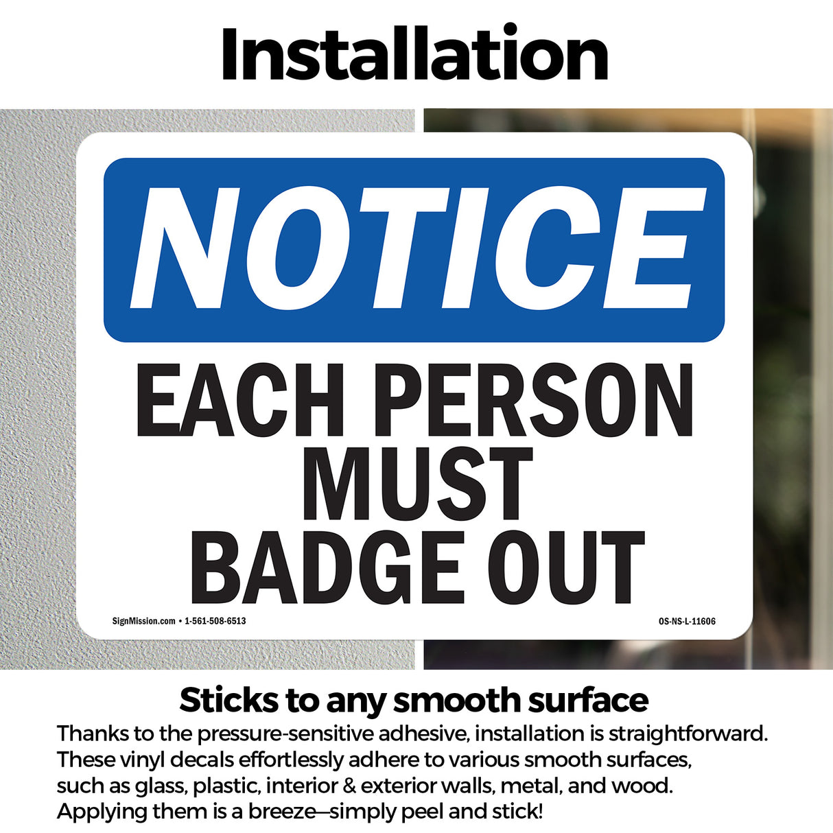 Each Person Must Badge Out