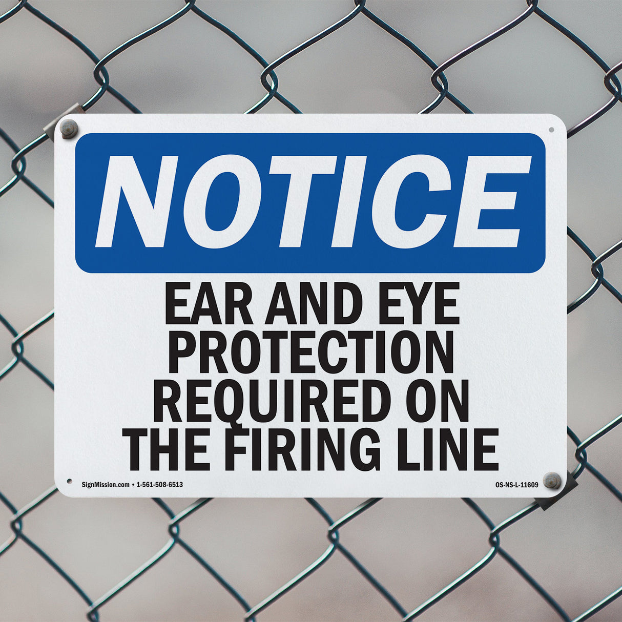 Ear And Eye Protection Required On The Firing Line