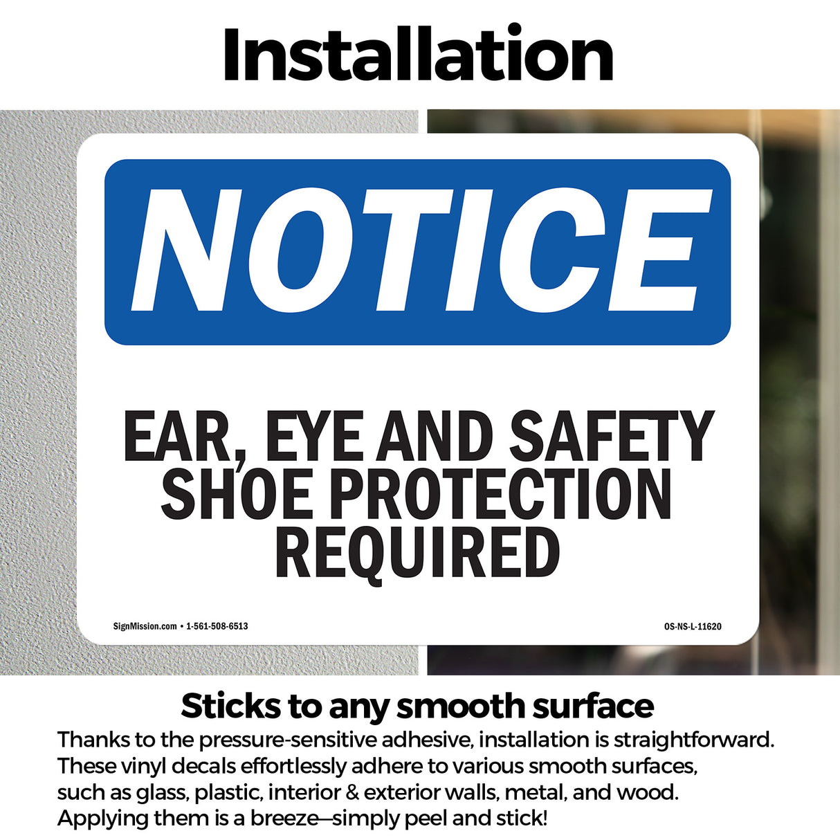Ear, Eye And Safety Shoe Protection Required