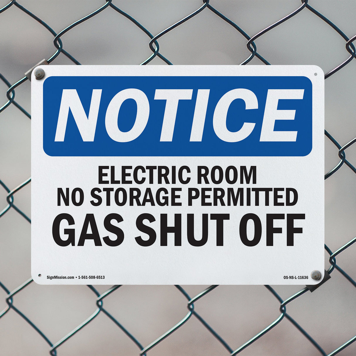 Electric Room No Storage Permitted Gas Shutoff