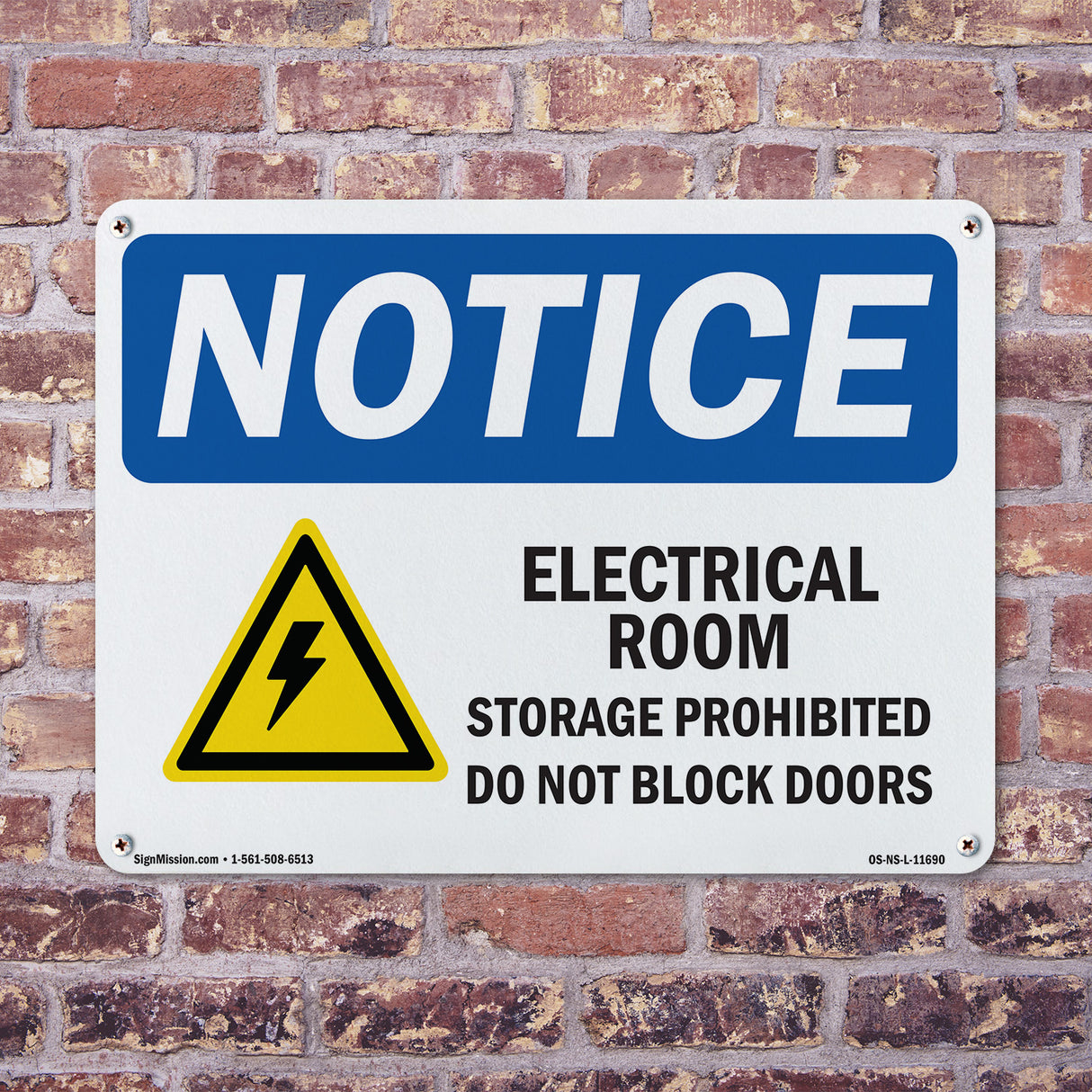 Electrical Room Storage Prohibited