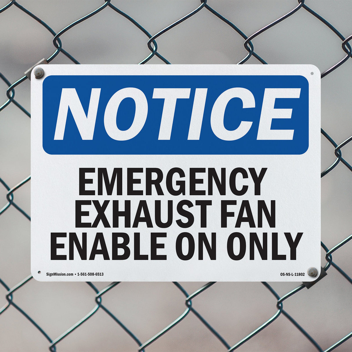 Emergency Exhaust Fan Enable, On Only