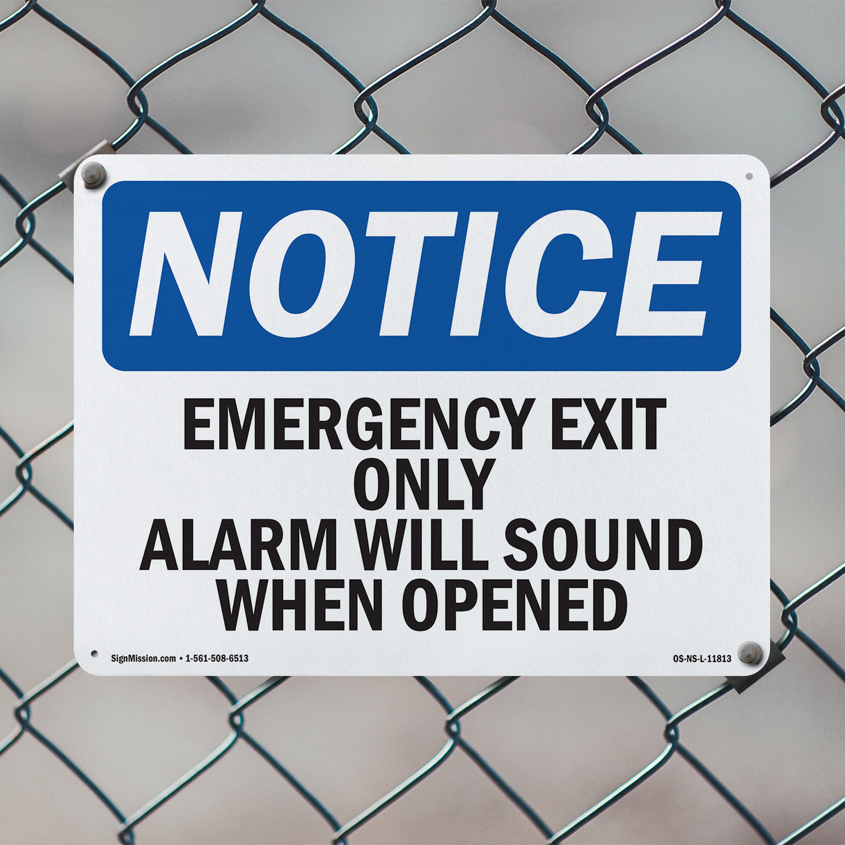 Emergency Exit Only Alarm Will Sound When Opened