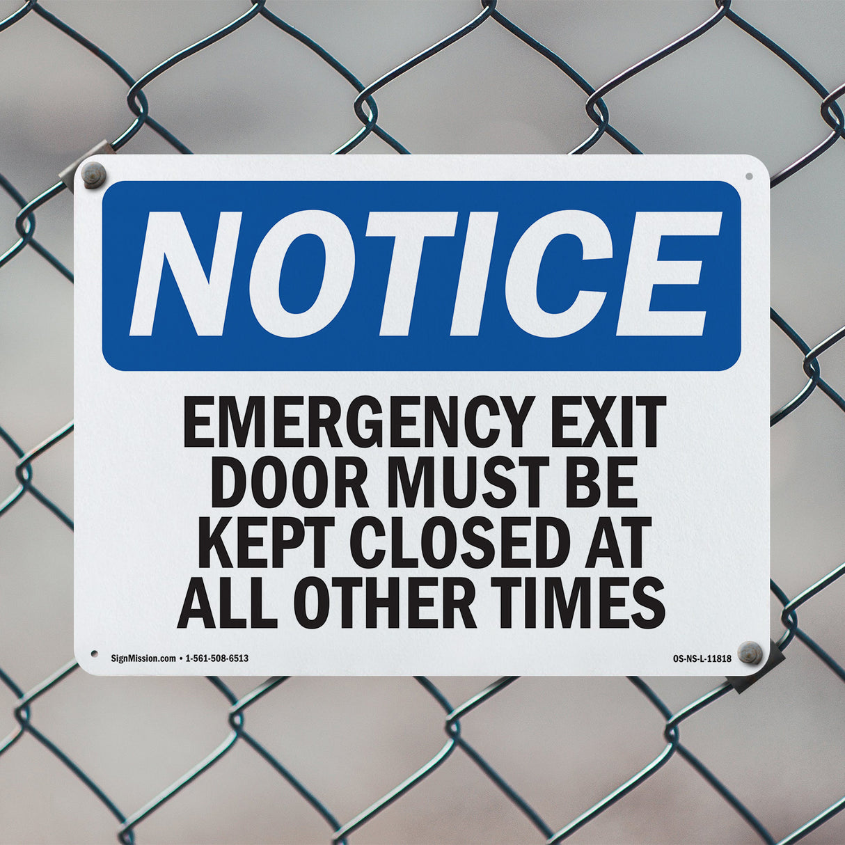 Emergency Exit Only Door Must Be Kept Closed