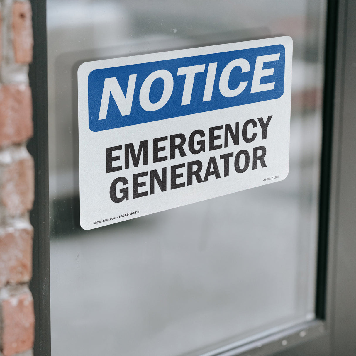 Emergency Generator Sign