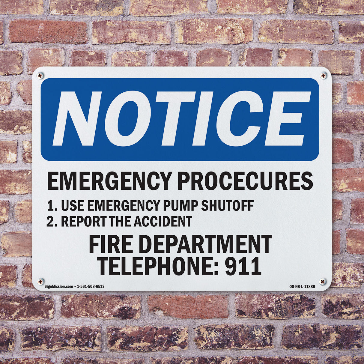 Emergency Procedures 1. Use Emergency Pump