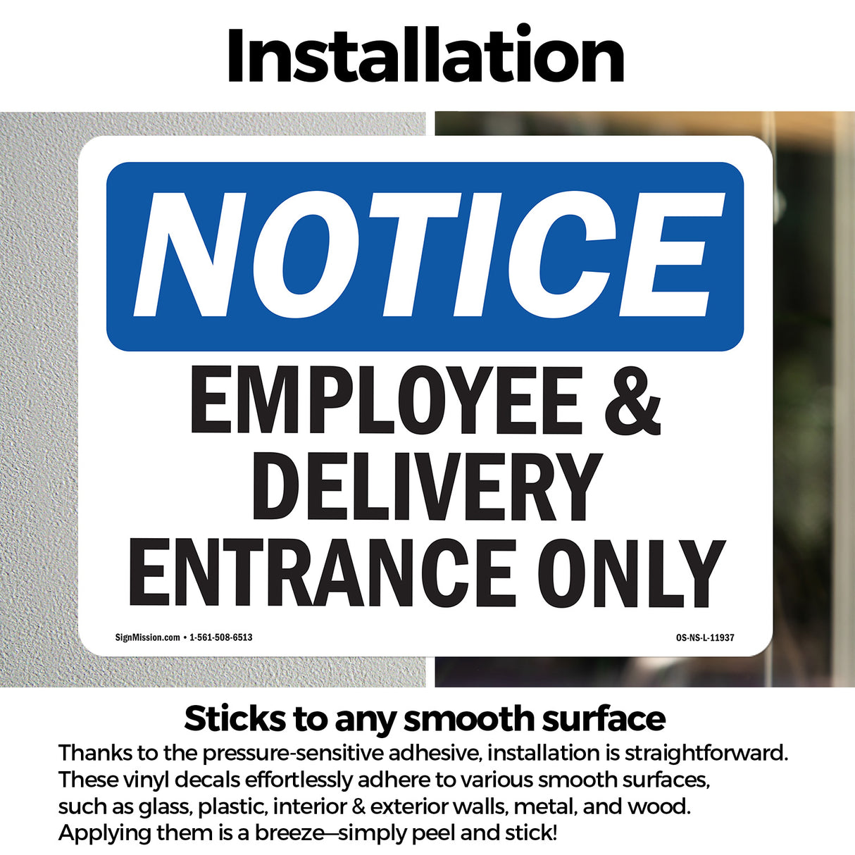 Employee And Delivery Entrance Only