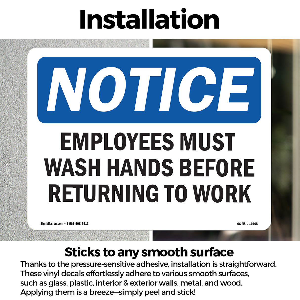 Employees Must Wash Hands Before Returning To Work