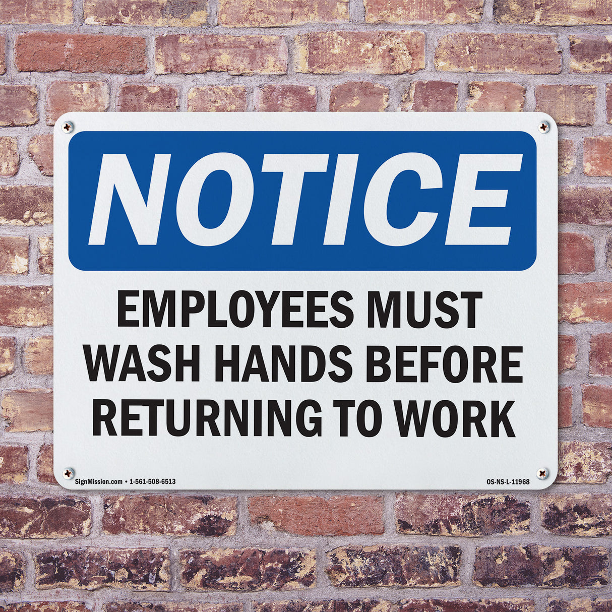 Employees Must Wash Hands Before Returning To Work