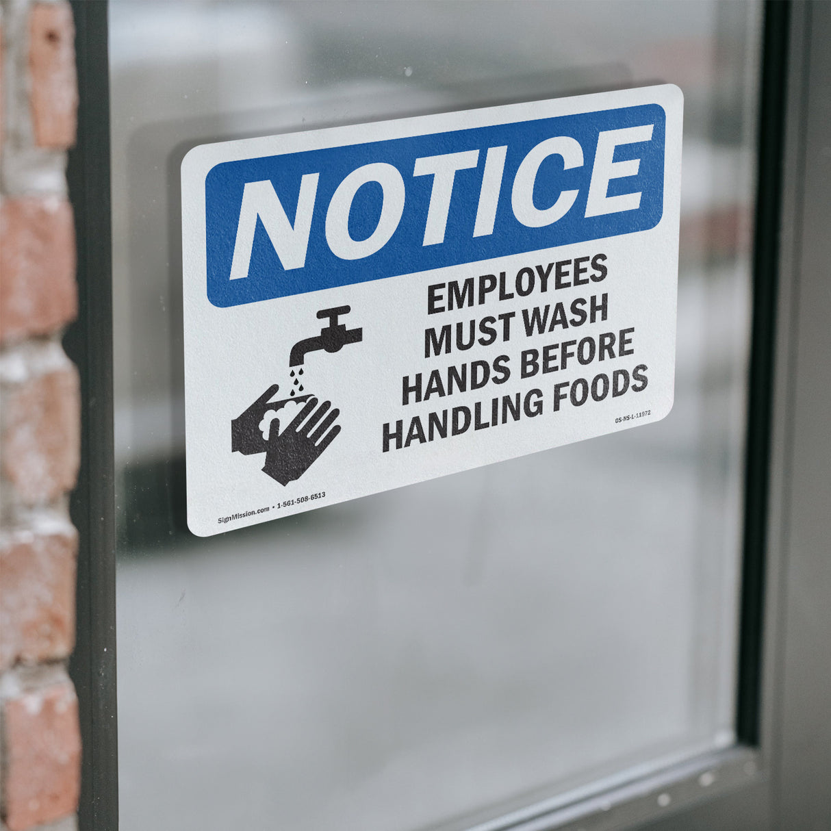 Employees Must Wash Hands Before