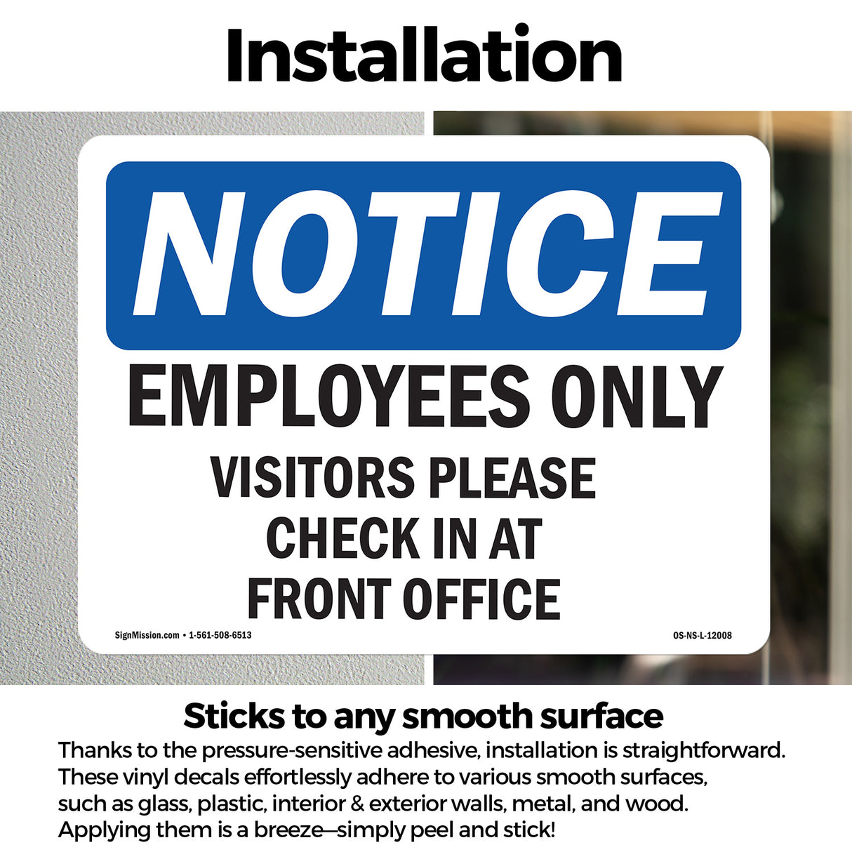 Employees Only Visitors Please Check In