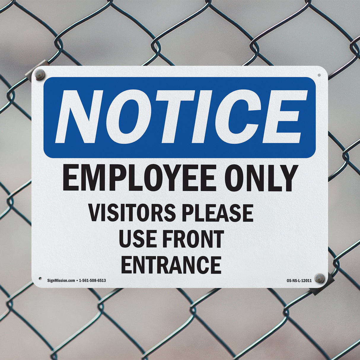 Employees Only Visitors Please Use Front Entrance