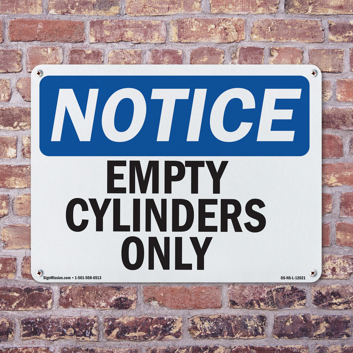 Empty Cylinders Only