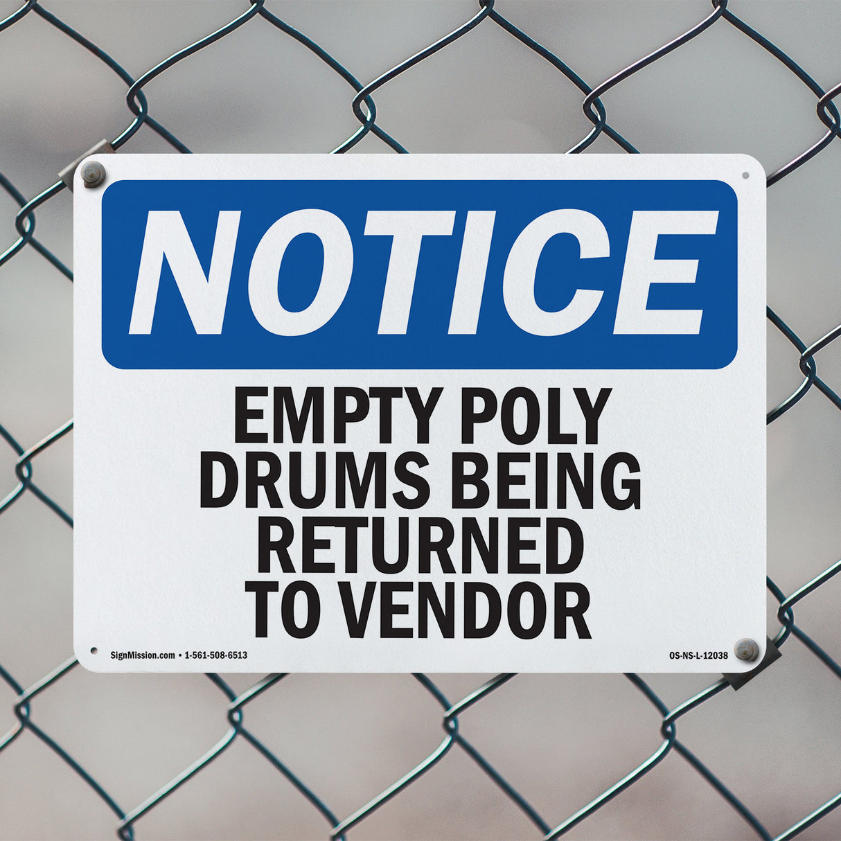 Empty Poly Drums Being Returned