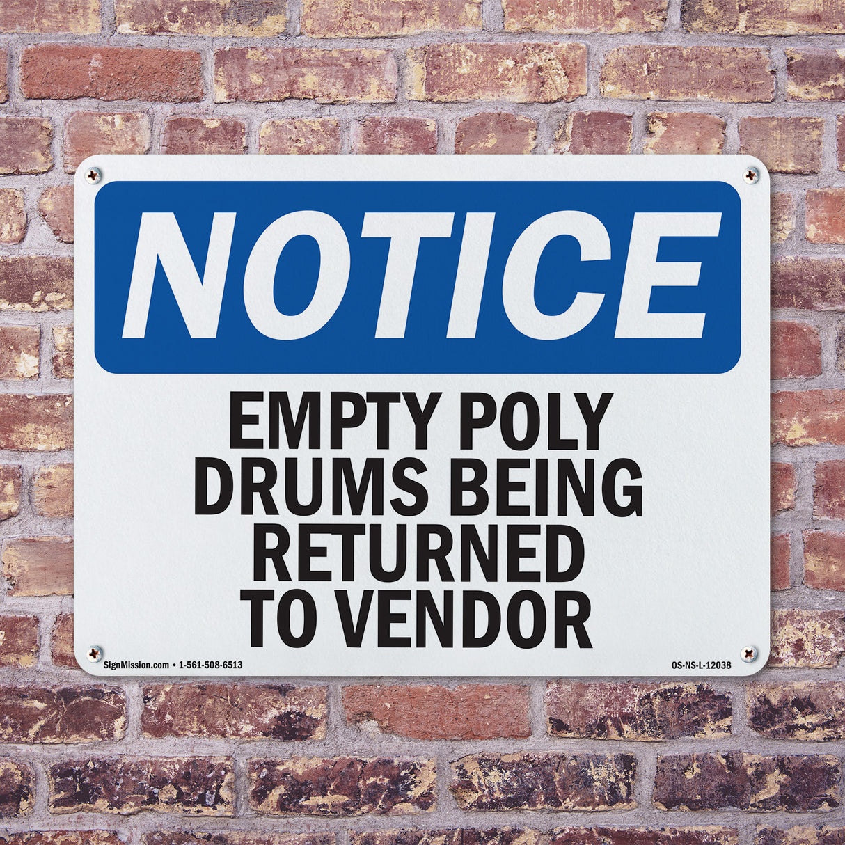 Empty Poly Drums Being Returned
