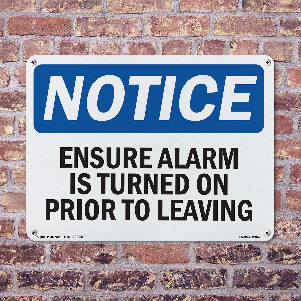 Ensure Alarm Is Turned On Prior