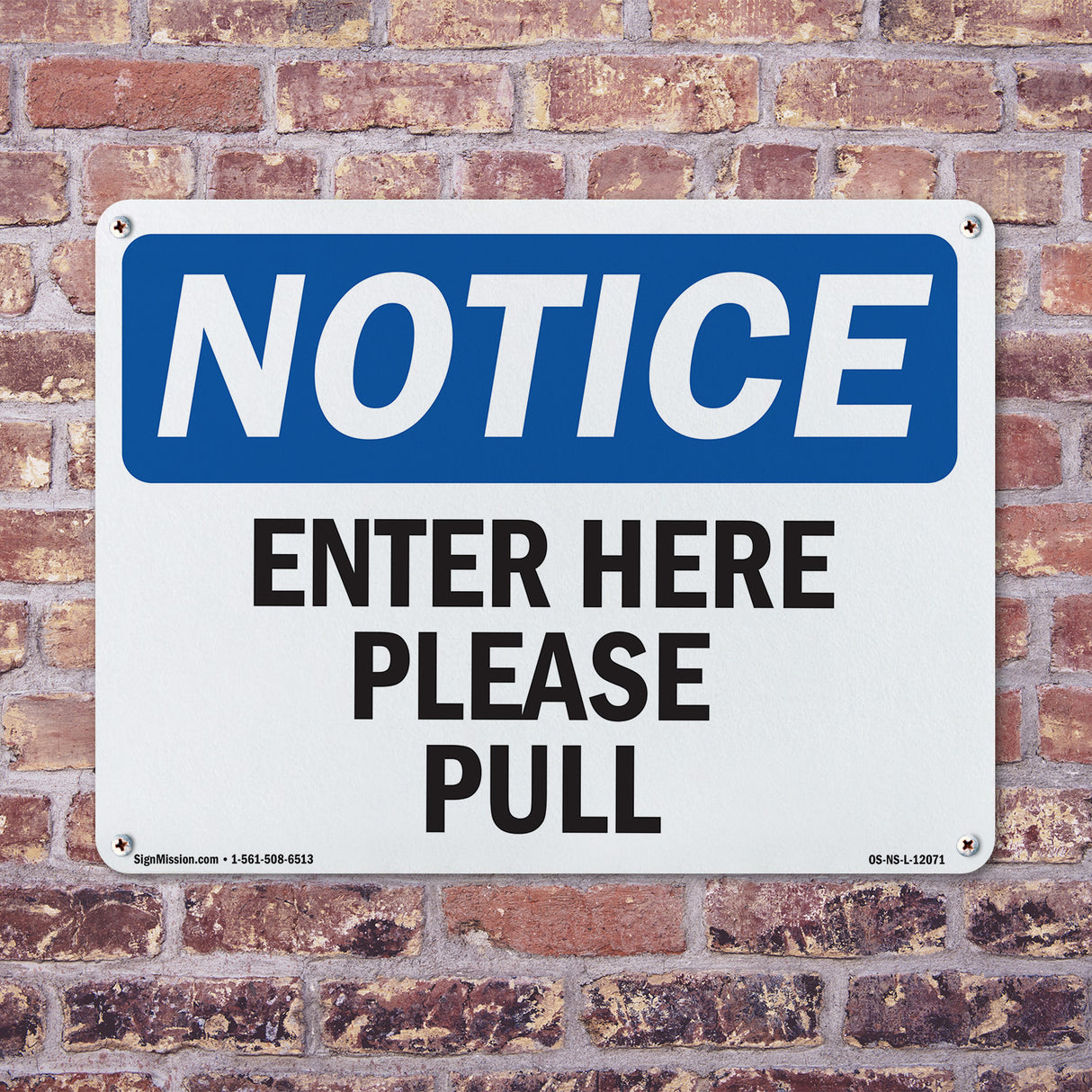 Enter Here Please Pull