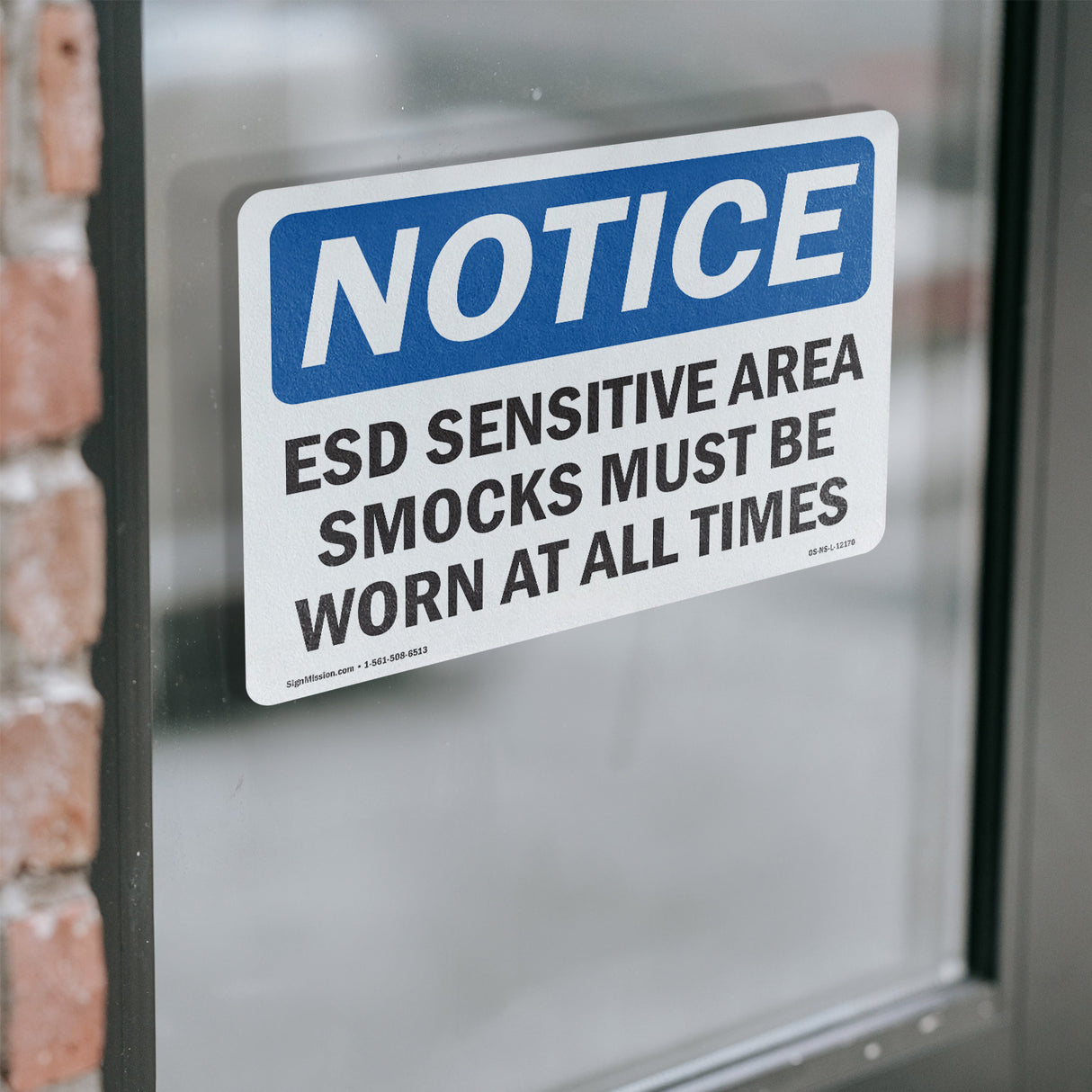 ESD Sensitive Area Smocks Must Be Worn At