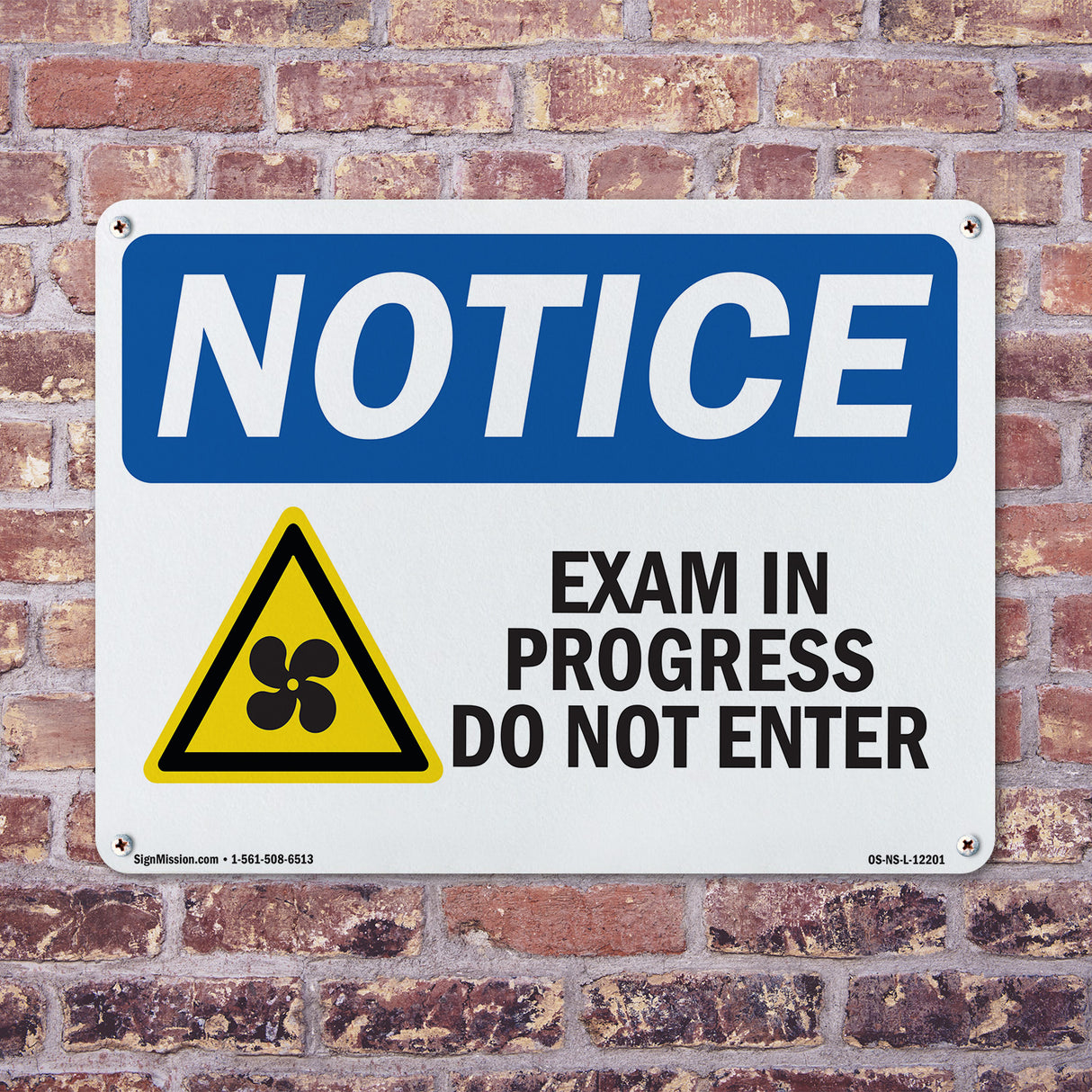 Exam In Progress Do Not Enter