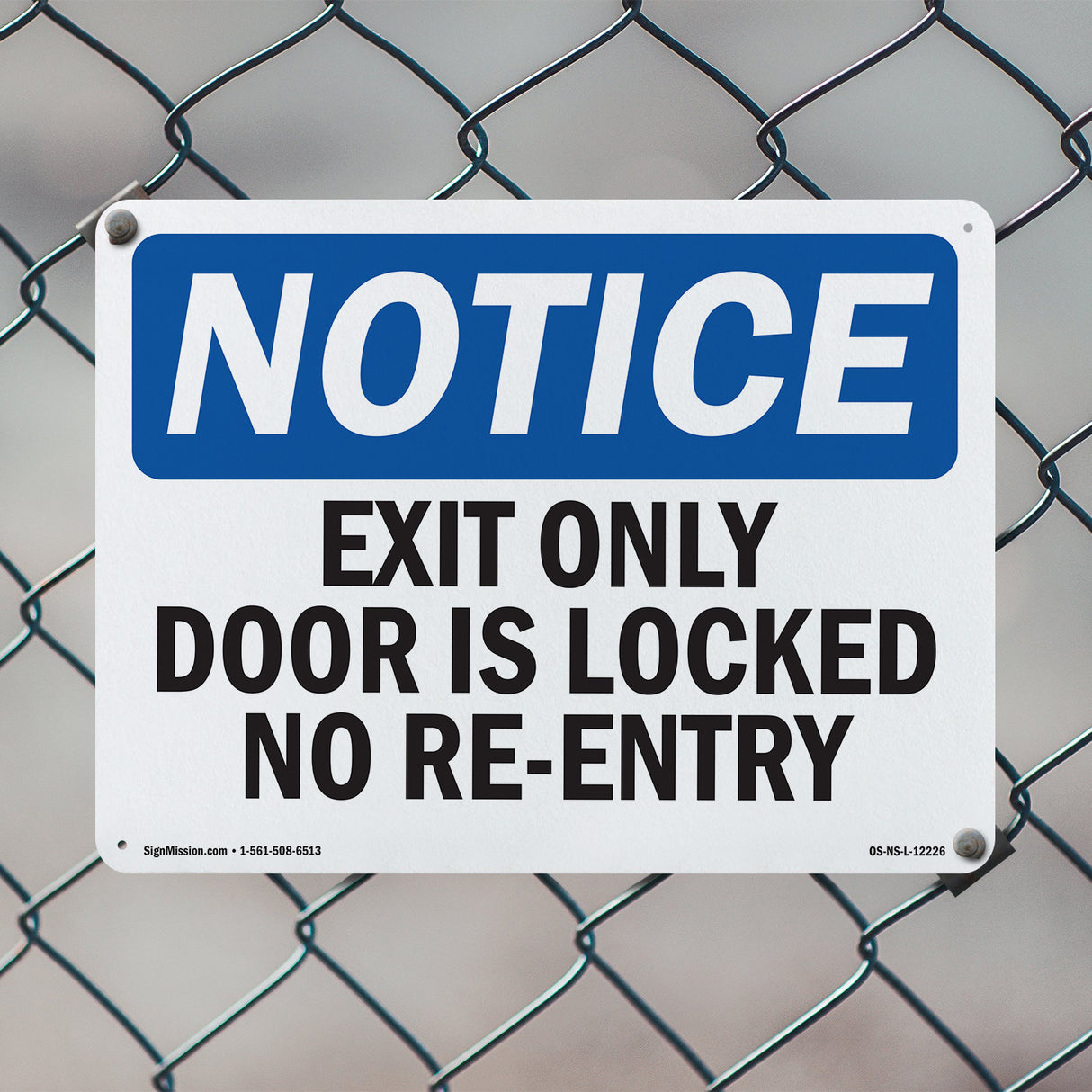 Exit Only Door Is Locked No Re-Entry