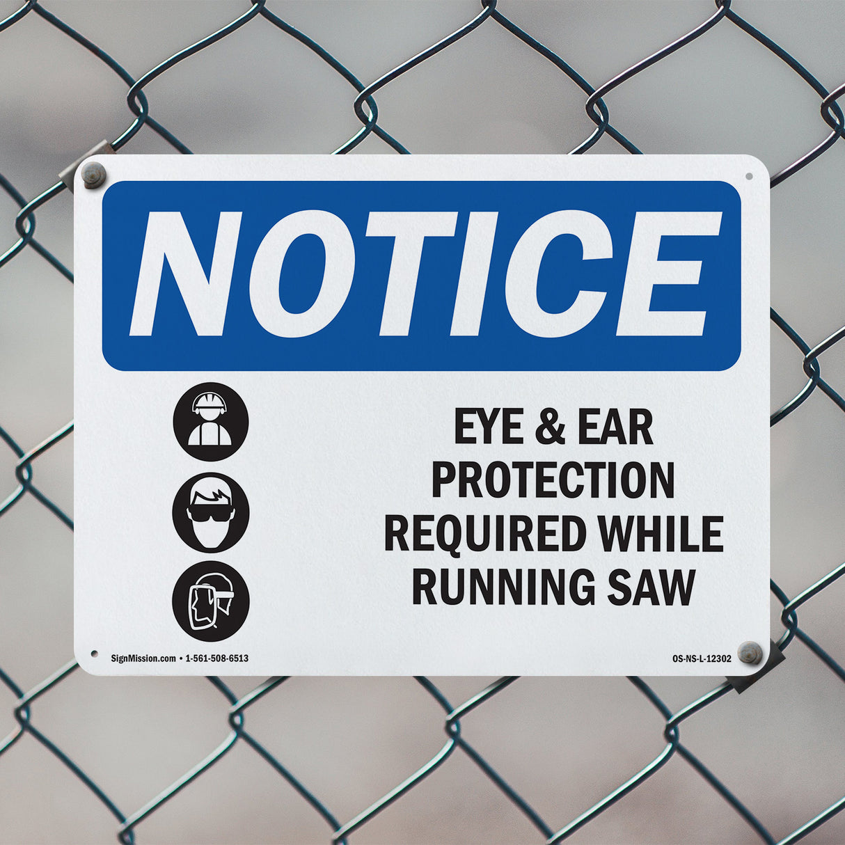 Eye And Ear Protection Required