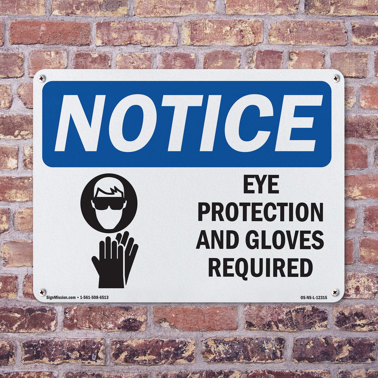Eye Protection & Gloves Required