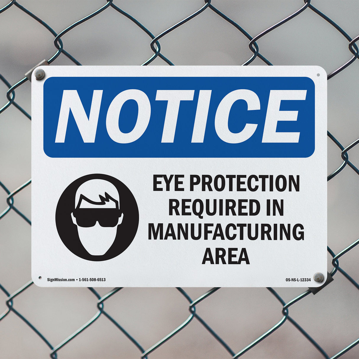 Eye Protection Required In Manufacturing