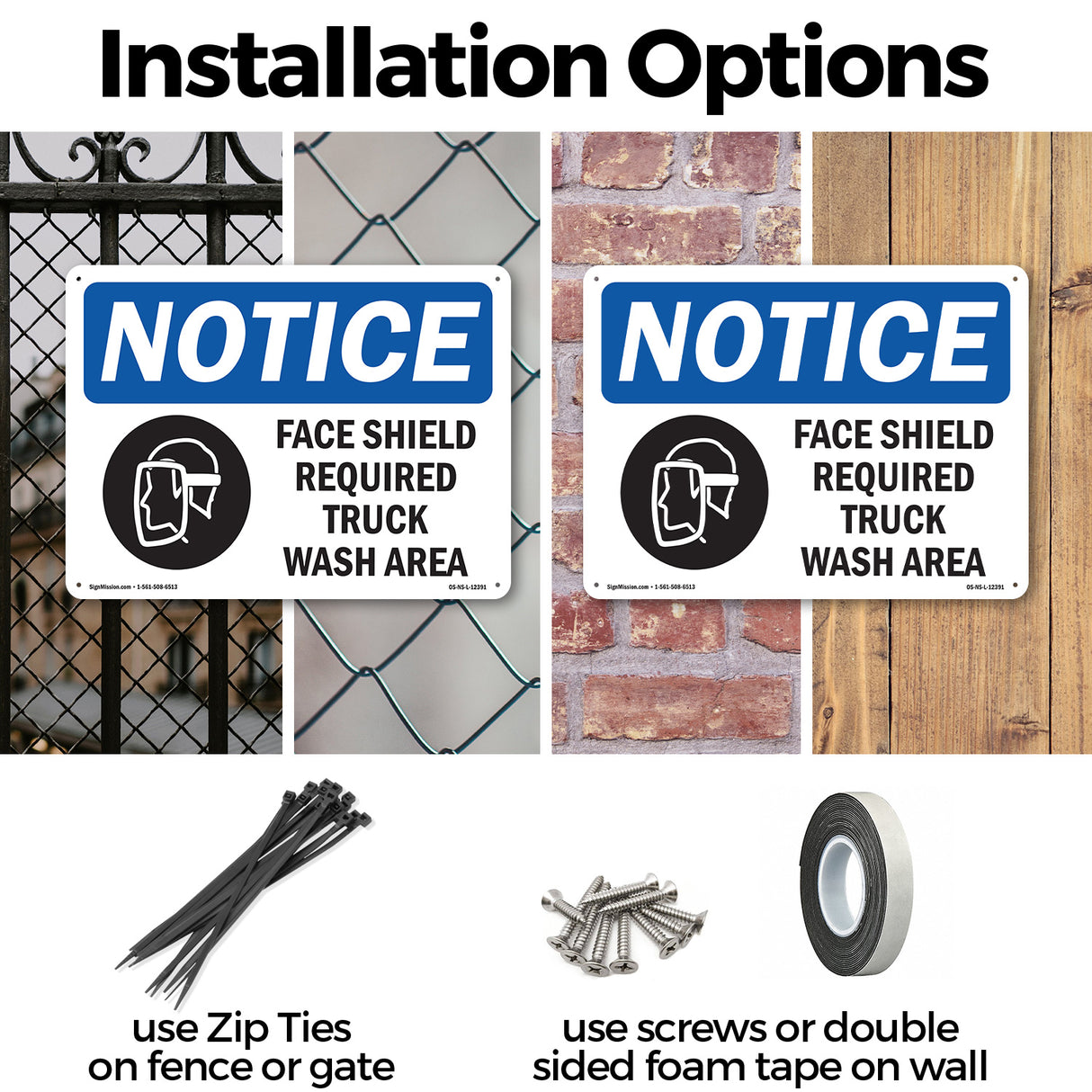 Face Shield Required Truck Wash Area
