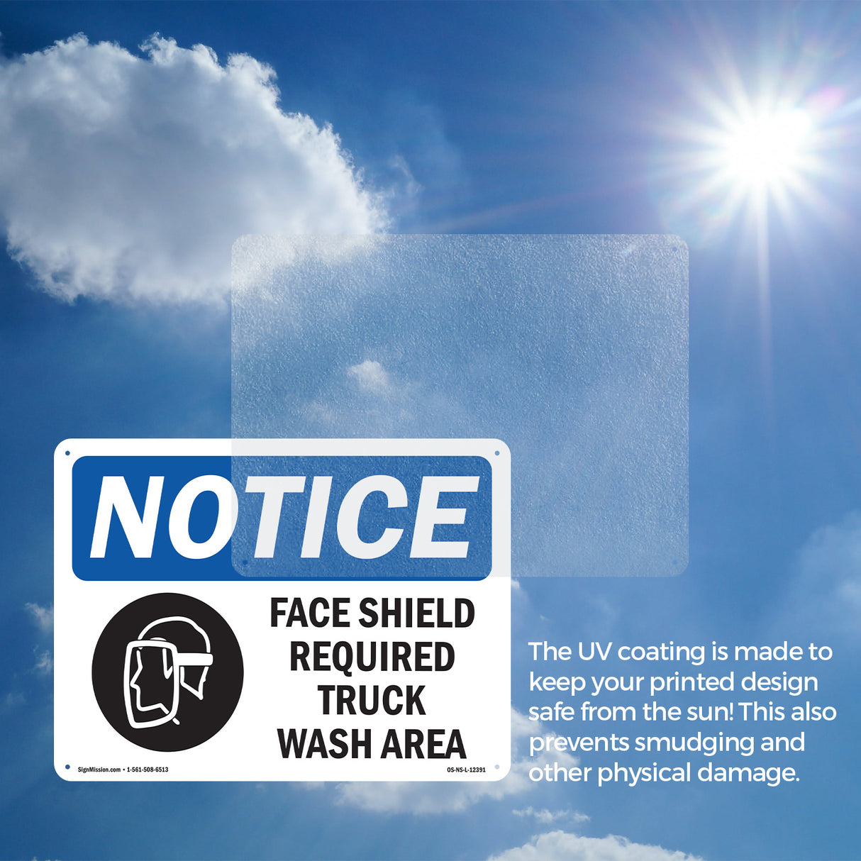 Face Shield Required Truck Wash Area