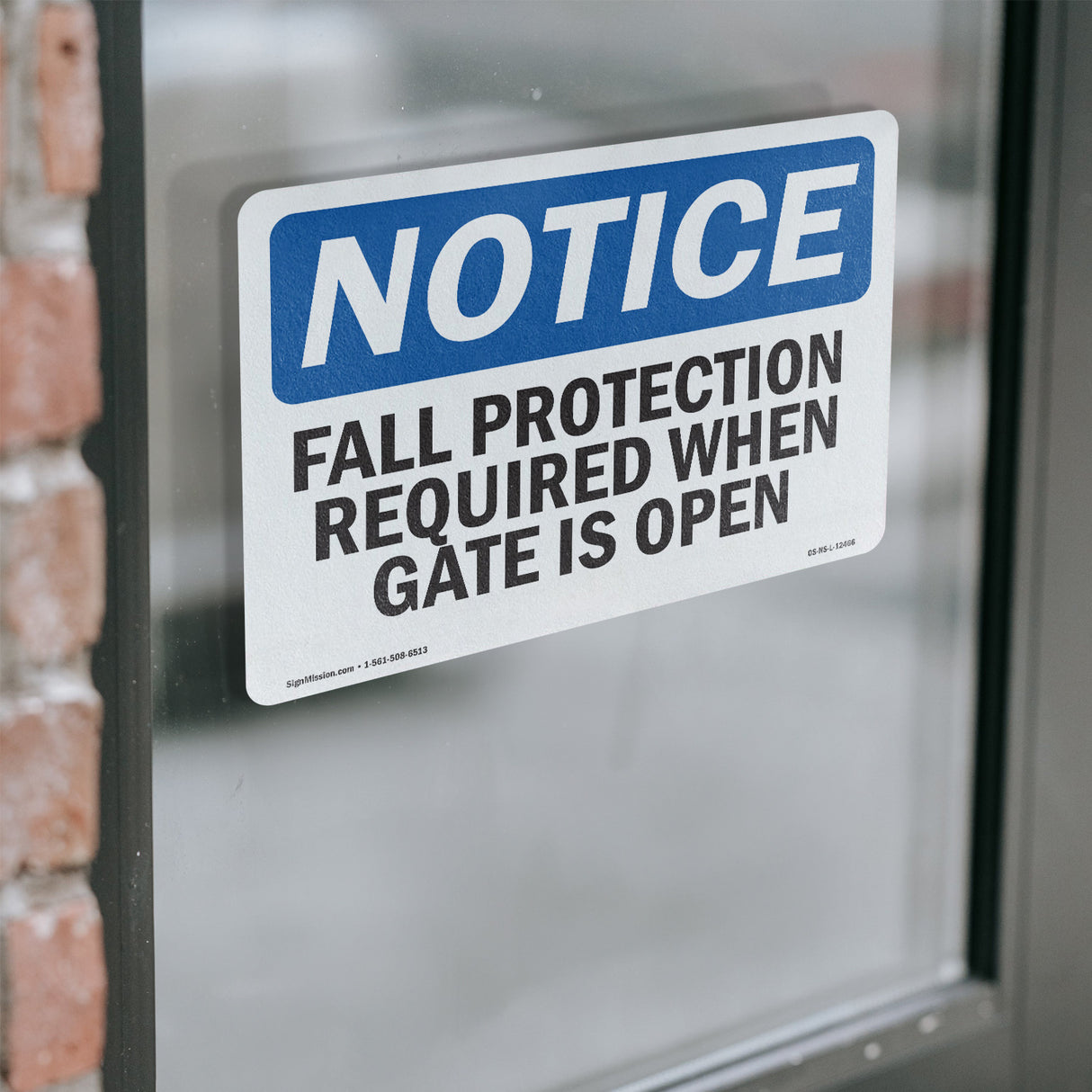 Fall Protection Required When Gate Is Open