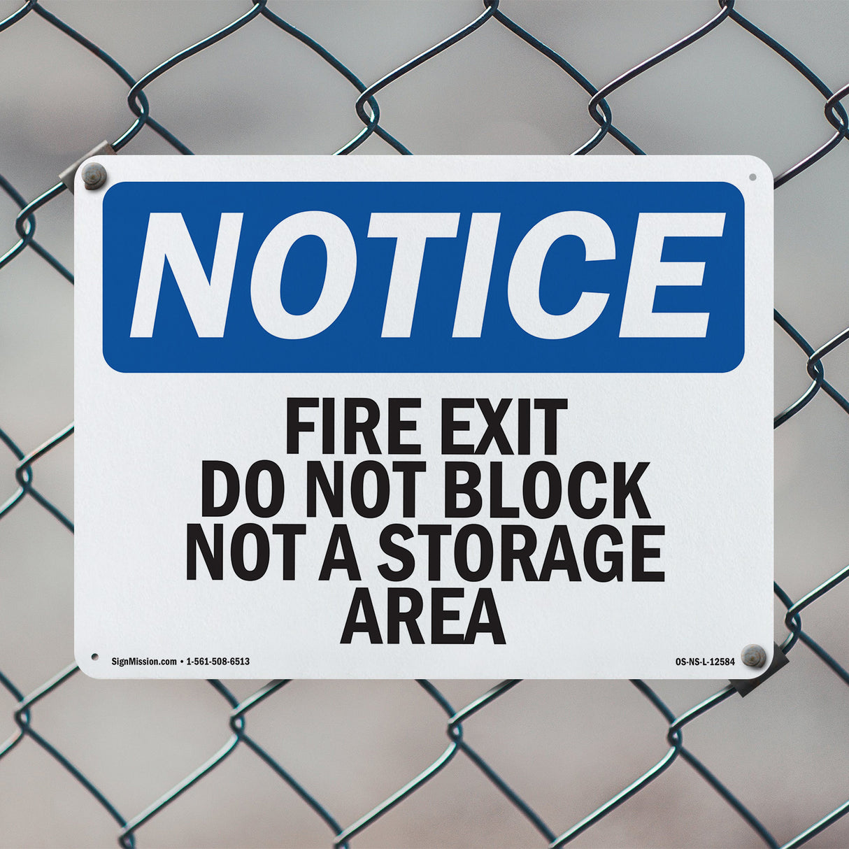 Fire Exit Do Not Block Not A Storage Area