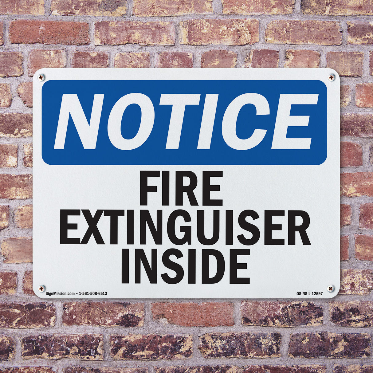 Fire Extinguisher Inside Sign
