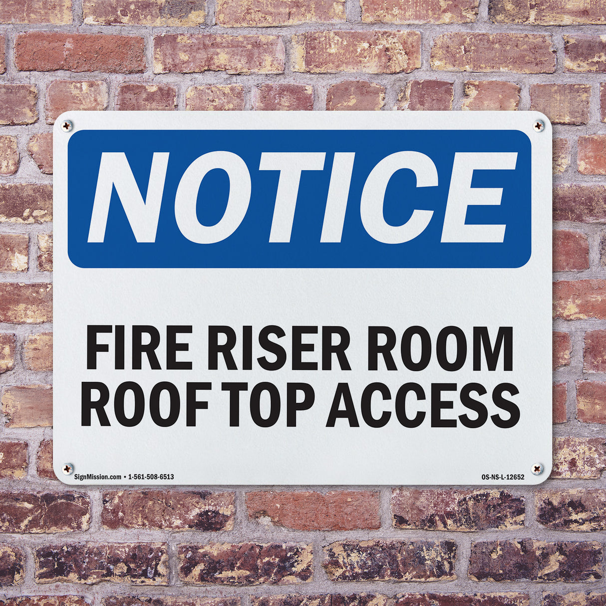 Fire Riser Room Roof Top Access