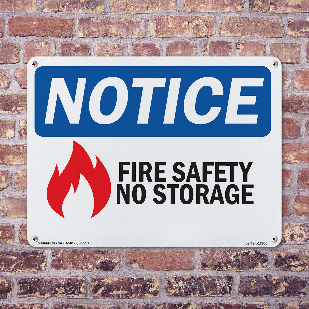 Fire Safety No Storage