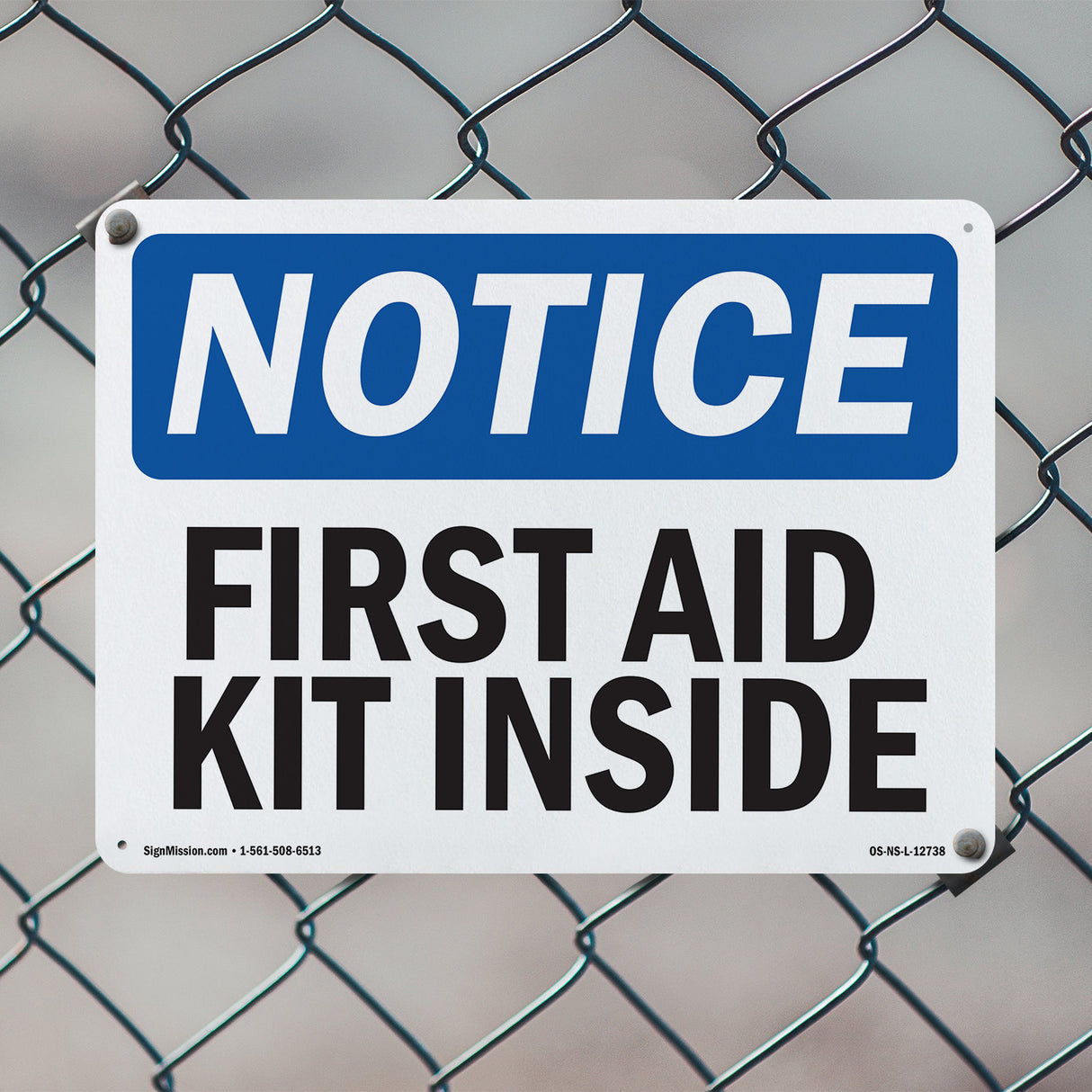 First Aid Kit Inside Sign