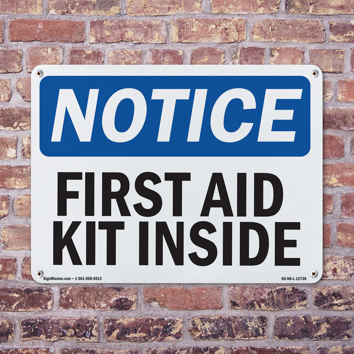First Aid Kit Inside Sign
